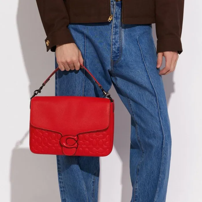 Men Messenger and Crossbody Coach Soft Tabby Messenger In Signature Leather Sport Red Men Messenger and Crossbody Coach Soft Tabby Messenger In Signature Leather Sport Red