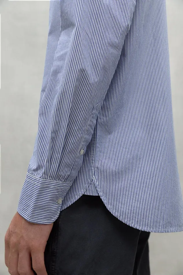 Men Navy Blue And White Alfredo Shirt Ecoalf Shirts