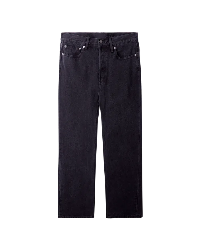 Men OBEY Clothing HARDWORK DENIM Faded Black BOTTOMS
