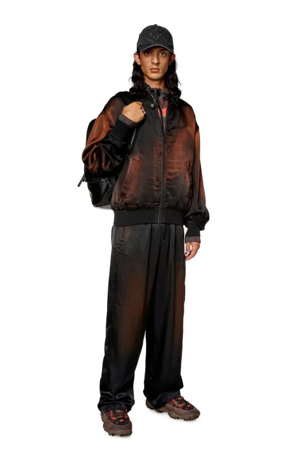 Men PSmash Black Diesel Trousers And Shorts
