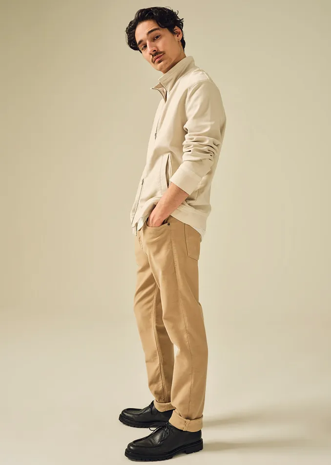 Men Pants Citizens Of Humanity Adler Slim French Terry In Khaki Classic