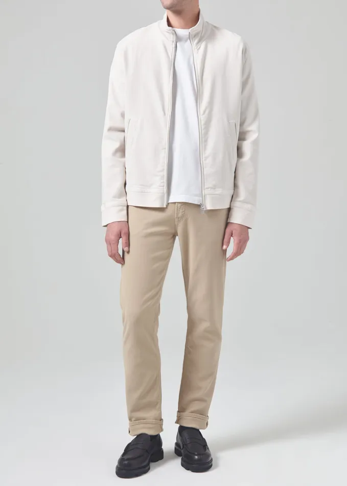 Men Pants Citizens Of Humanity Adler Slim French Terry In Khaki Classic