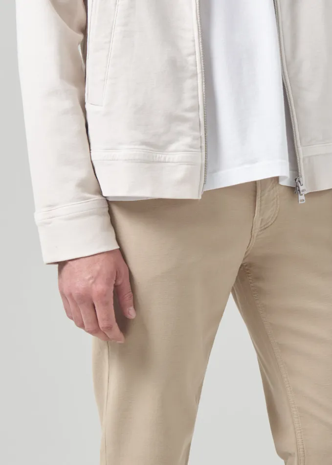 Men Pants Citizens Of Humanity Adler Slim French Terry In Khaki Classic