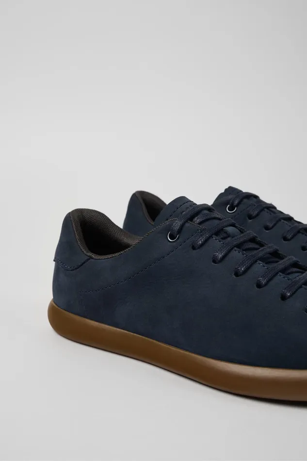 Men Pelotas Soller Blue Nubuck Sneakers Camper Sneakers