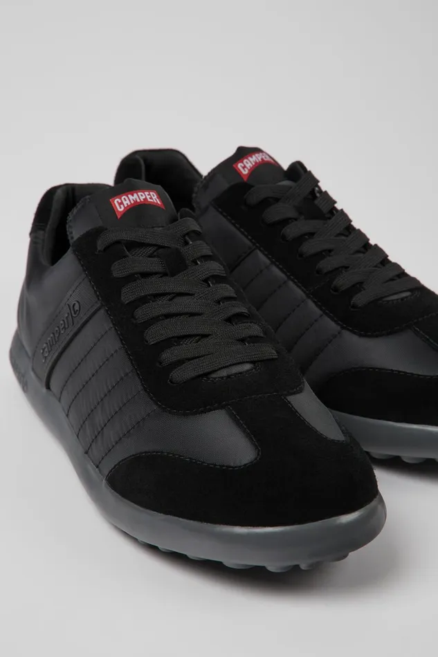 Men Pelotas XLite Black Recycled PET And Nubuck Sneakers Camper Sneakers