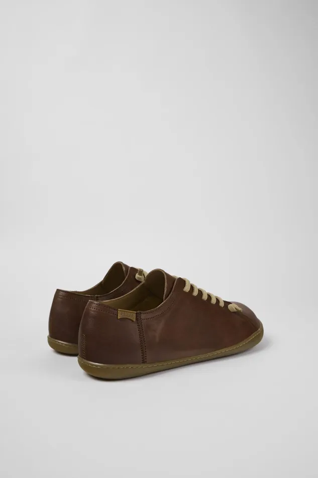 Men Peu Brown Leather Shoe Camper Casual Shoes Men Peu Brown Leather Shoe Camper Casual Shoes