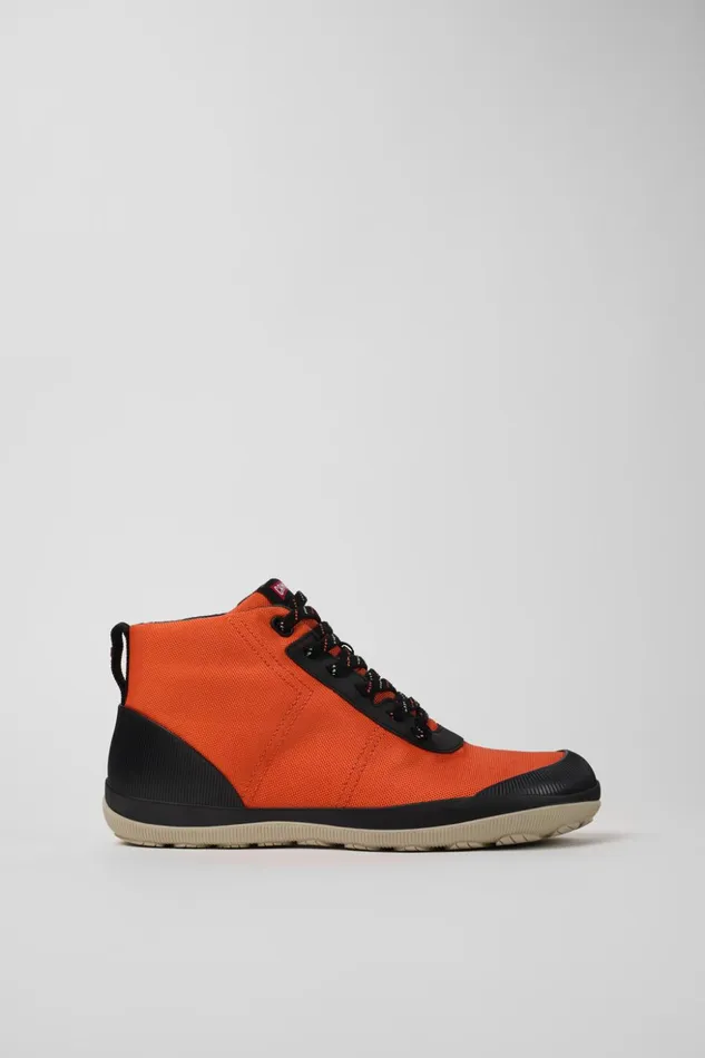 Men Peu Pista GORETEX Orange Textile Ankle Boots Camper Ankle Boots