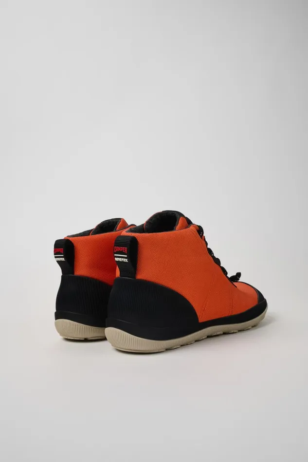 Men Peu Pista GORETEX Orange Textile Ankle Boots Camper Ankle Boots
