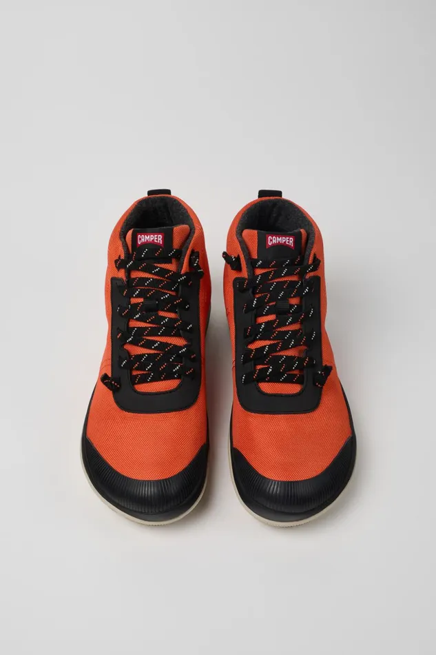 Men Peu Pista GORETEX Orange Textile Ankle Boots Camper Ankle Boots