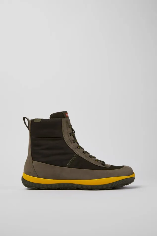 Men Peu Pista Green Boots Camper Ankle Boots Men Peu Pista Green Boots Camper Ankle Boots