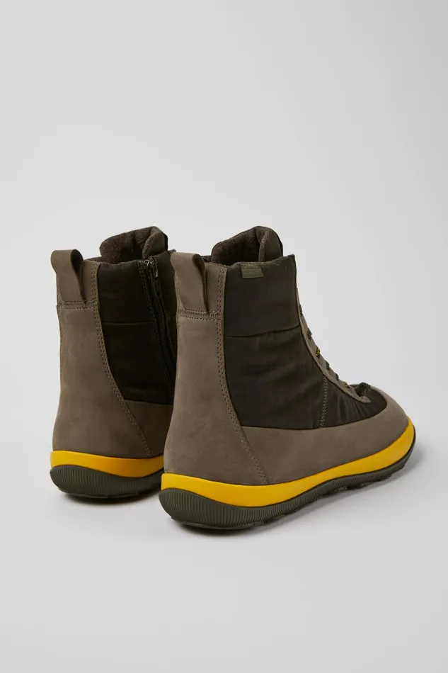 Men Peu Pista Green Boots Camper Ankle Boots Men Peu Pista Green Boots Camper Ankle Boots