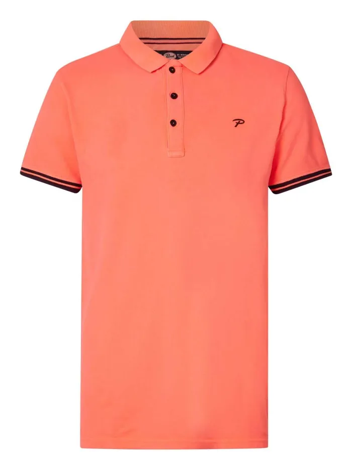 Men Polo Shirts Petrol Industries Classic Polo Shirt Fiery Coral
