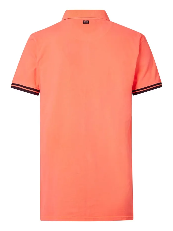 Men Polo Shirts Petrol Industries Classic Polo Shirt Fiery Coral