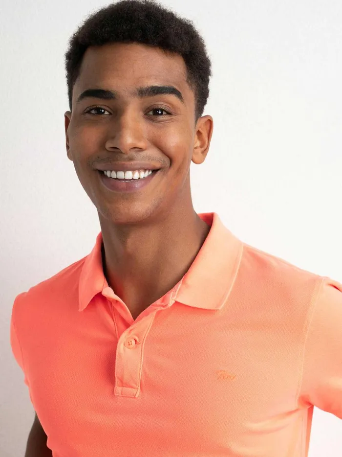 Men Polo Shirts Petrol Industries Classic Polo Shirt Fiery Coral
