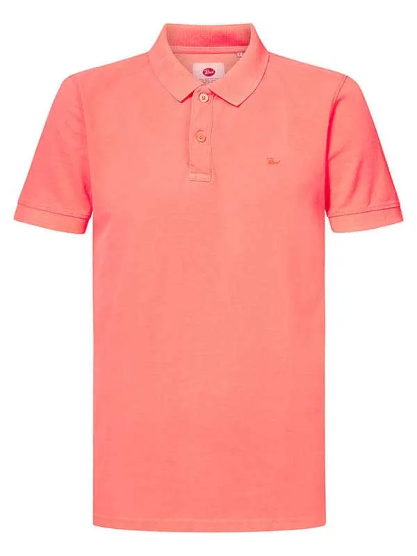 Men Polo Shirts Petrol Industries Classic Polo Shirt Fiery Coral