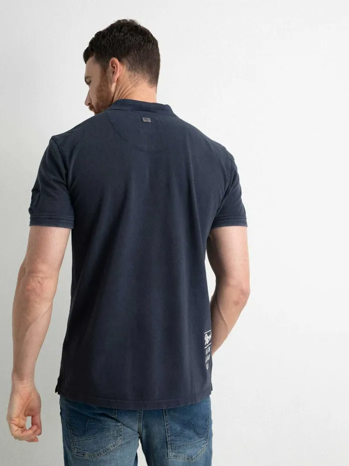 Men Polo Shirts Petrol Industries VintageLook Polo Shirt Midnight Navy