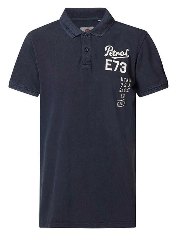 Men Polo Shirts Petrol Industries VintageLook Polo Shirt Midnight Navy