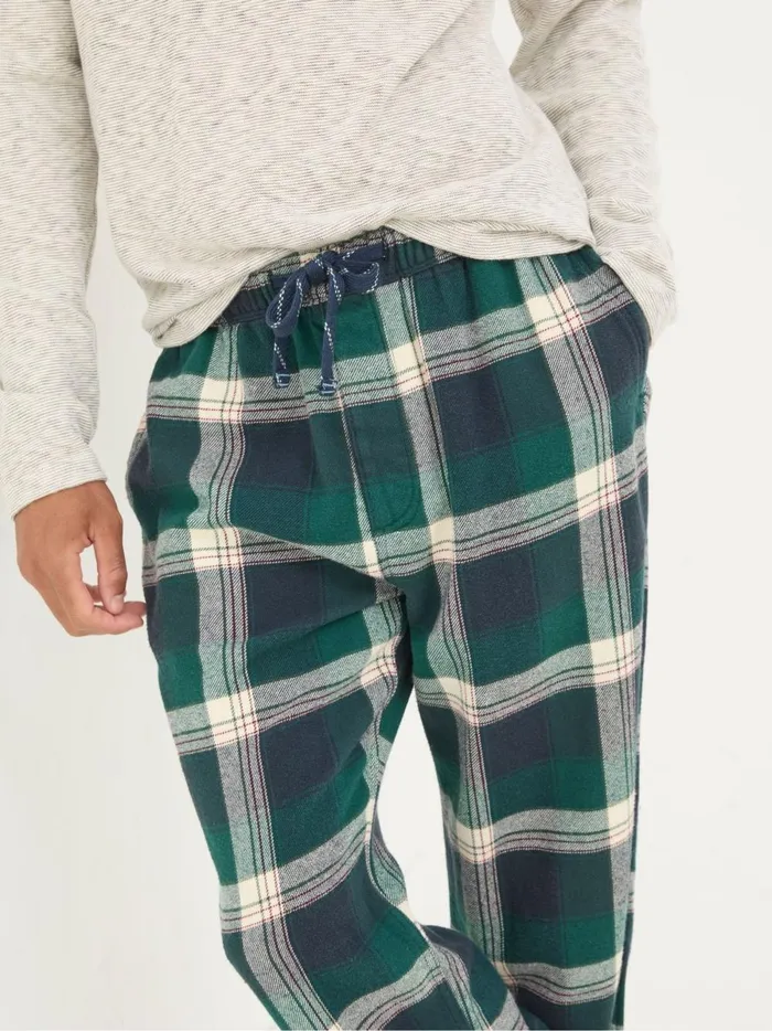 Men Pyjamas and Nightwear Fat Face Green Oxshott Check Pyjamas