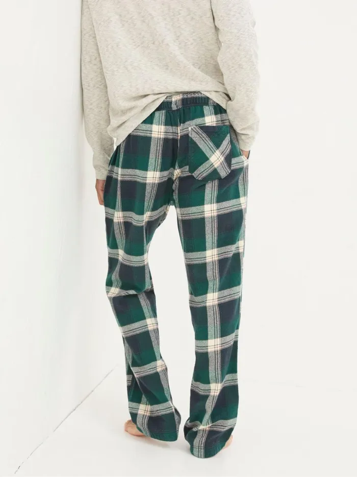 Men Pyjamas and Nightwear Fat Face Green Oxshott Check Pyjamas