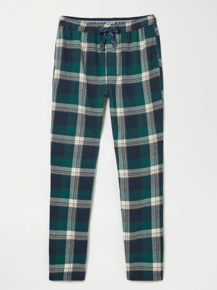 Men Pyjamas and Nightwear Fat Face Green Oxshott Check Pyjamas