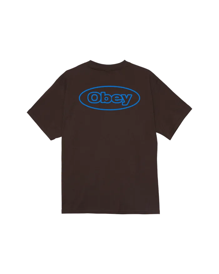 Men REACTION CLASSIC TSHIRT Java Brown TSHIRTS OBEY Clothing