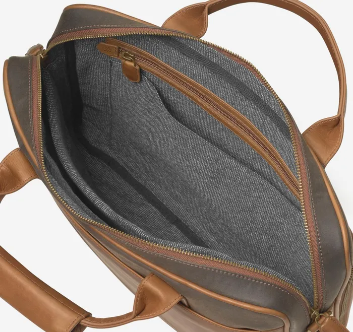 Men Rhodes Briefcase Brown Antique Cotton Tan Full Grain JohnstonandMurphy Backpacks and Briefcases Men Rhodes Briefcase Brown Antique Cotton Tan Full Grain JohnstonandMurphy Backpacks and Briefcases