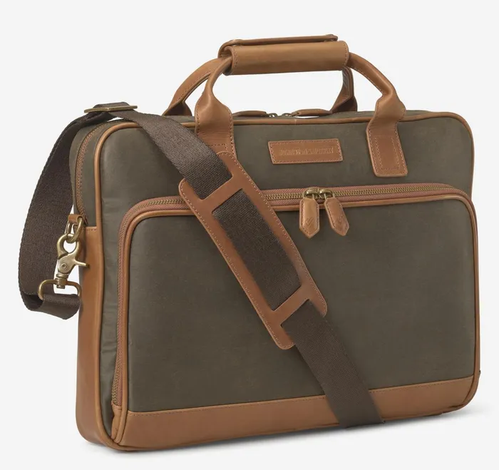 Men Rhodes Briefcase Brown Antique Cotton Tan Full Grain JohnstonandMurphy Backpacks and Briefcases Men Rhodes Briefcase Brown Antique Cotton Tan Full Grain JohnstonandMurphy Backpacks and Briefcases