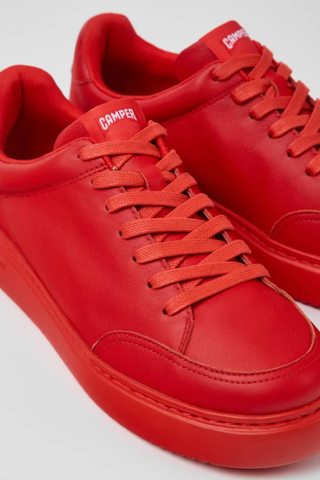 Men Runner K21 Red Leather Sneakers Camper Sneakers