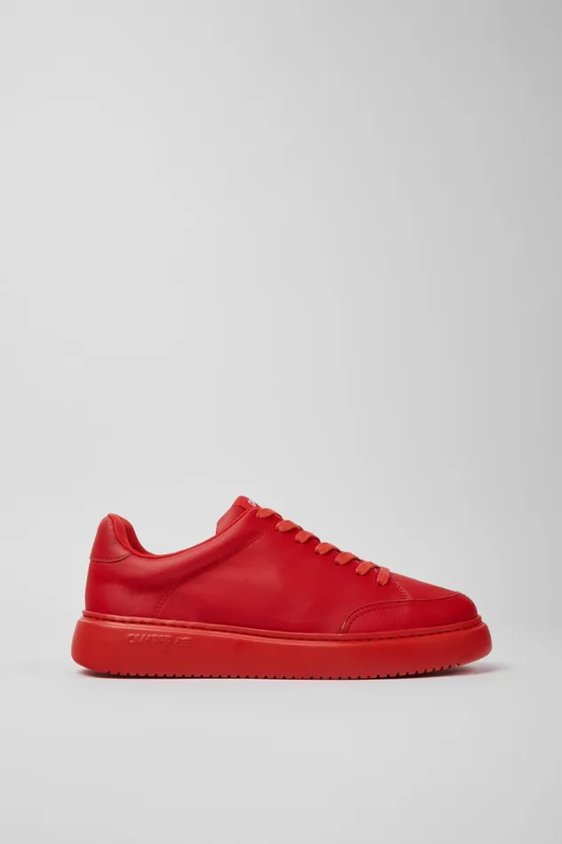 Men Runner K21 Red Leather Sneakers Camper Sneakers Men Runner K21 Red Leather Sneakers Camper Sneakers