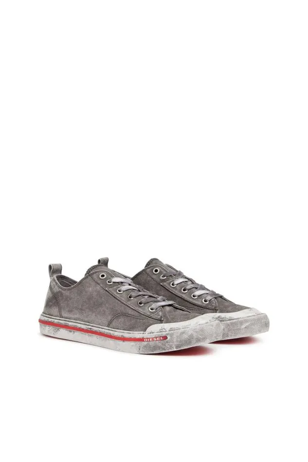 Men SAthos Low Grey Diesel Sneakers Men SAthos Low Grey Diesel Sneakers