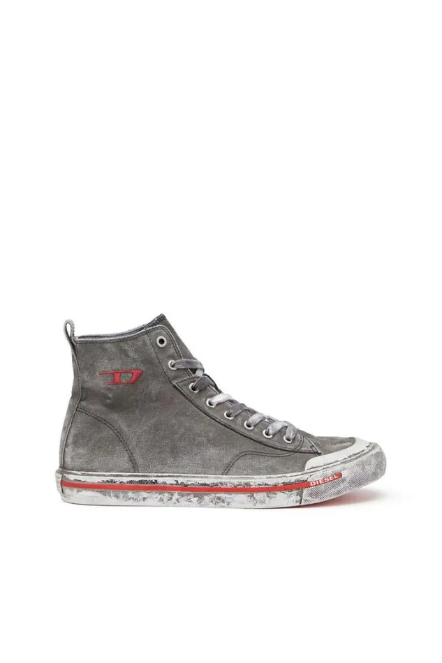 Men SAthos Mid Dark Grey Diesel Sneakers