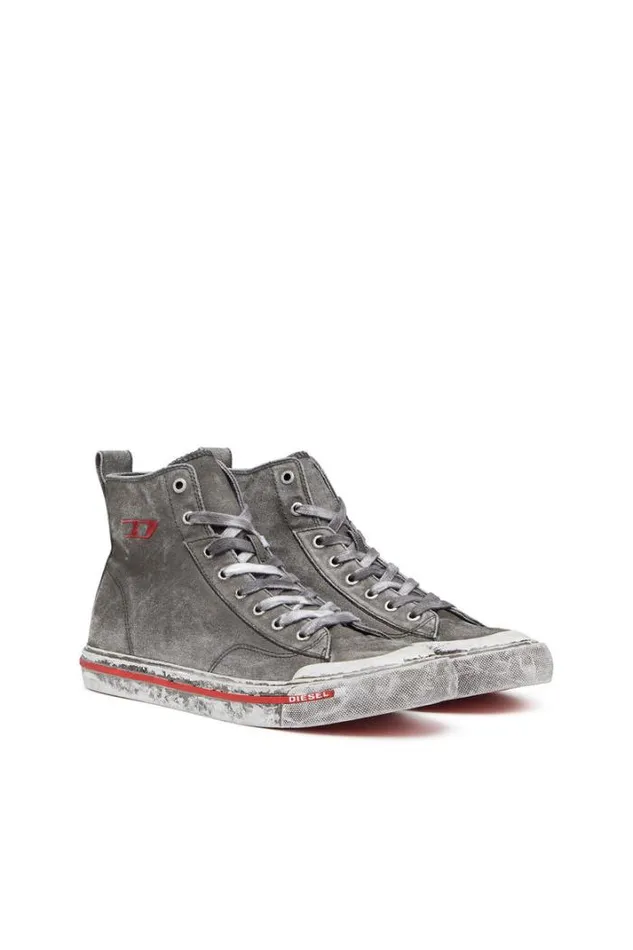 Men SAthos Mid Dark Grey Diesel Sneakers Men SAthos Mid Dark Grey Diesel Sneakers