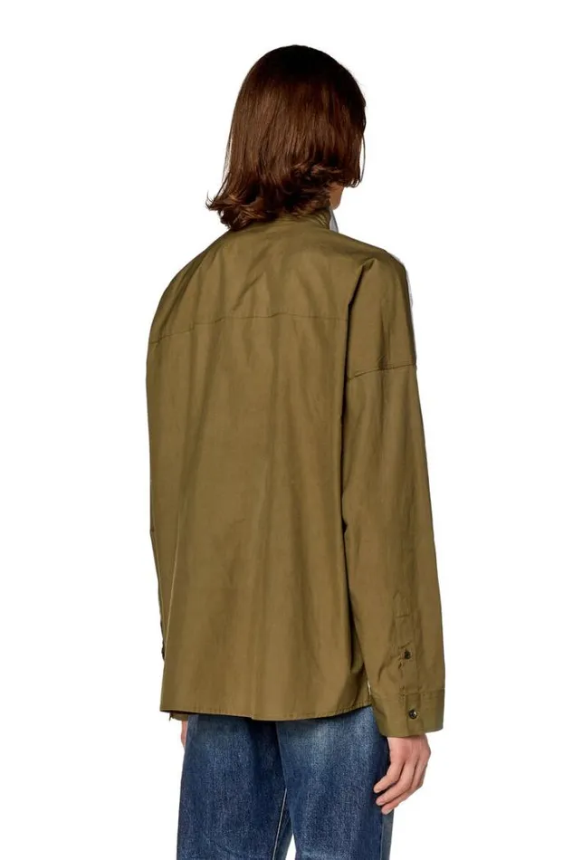 Men SGandA Greengrey Diesel Shirts Men SGandA Greengrey Diesel Shirts