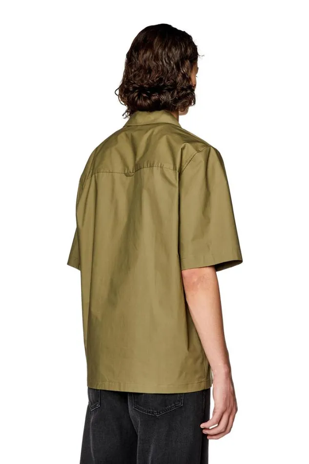 Men SMac22B Military Green Diesel Shirts Men SMac22B Military Green Diesel Shirts