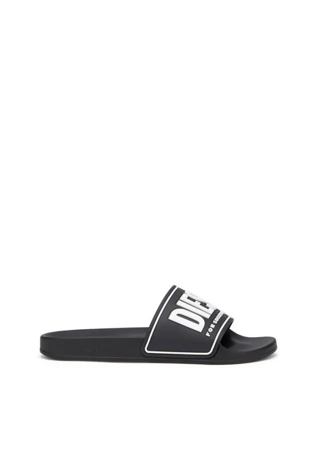 Men SaMayemi Cc Black Diesel Rubber Slides