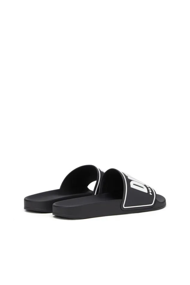 Men SaMayemi Cc Black Diesel Rubber Slides Men SaMayemi Cc Black Diesel Rubber Slides
