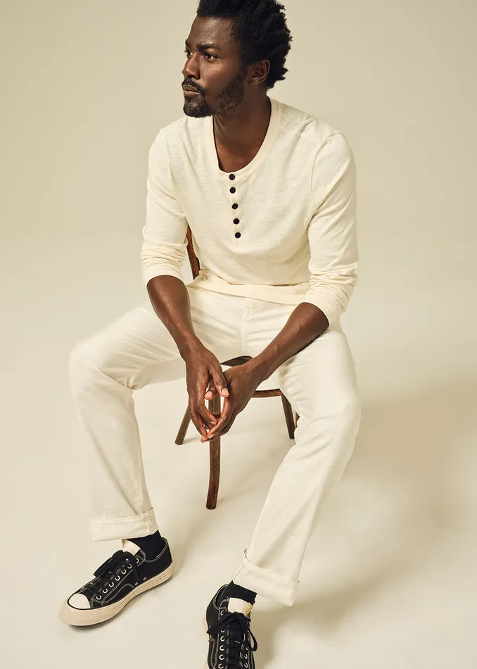 Men Shirts Citizens Of Humanity Classic Henley In Canvas