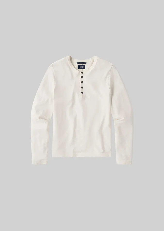 Men Shirts Citizens Of Humanity Classic Henley In Canvas