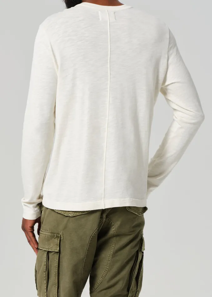 Men Shirts Citizens Of Humanity Classic Henley In Canvas