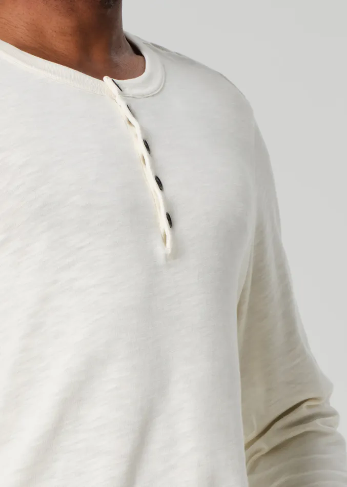 Men Shirts Citizens Of Humanity Classic Henley In Canvas