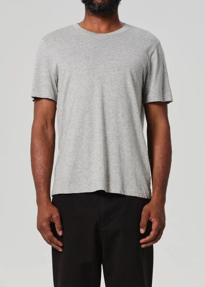 Men Shirts Citizens Of Humanity Everyday Short Sleeve Tee In Heather Grey