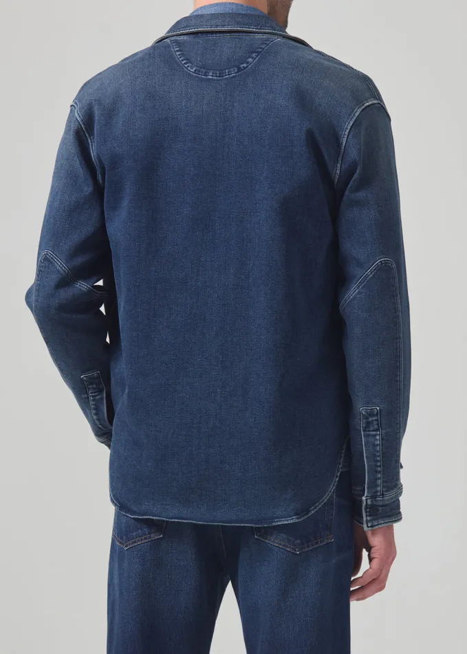 Men Shirts Citizens Of Humanity Luca Bucket Dye Shirt French Terry In Monroe