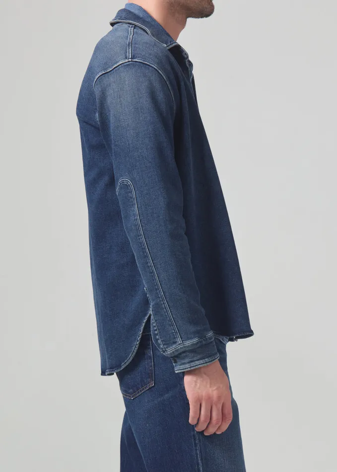 Men Shirts Citizens Of Humanity Luca Bucket Dye Shirt French Terry In Monroe