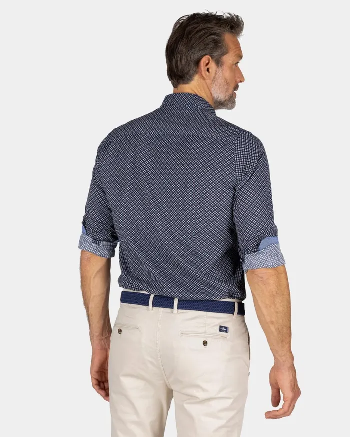 Men Shirts NZA New Zealand Auckland Navy Flannel Shirt With Print 8211 Winter Navy Men Shirts NZA New Zealand Auckland Navy Flannel Shirt With Print 8211 Winter Navy