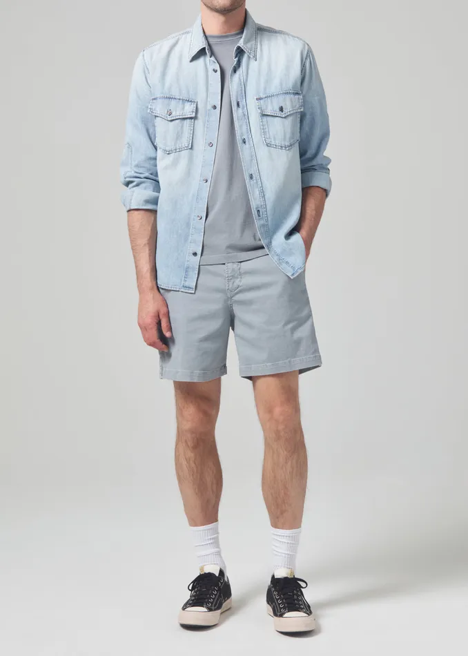 Men Shorts Citizens Of Humanity Finn Chino Short In Stone Age
