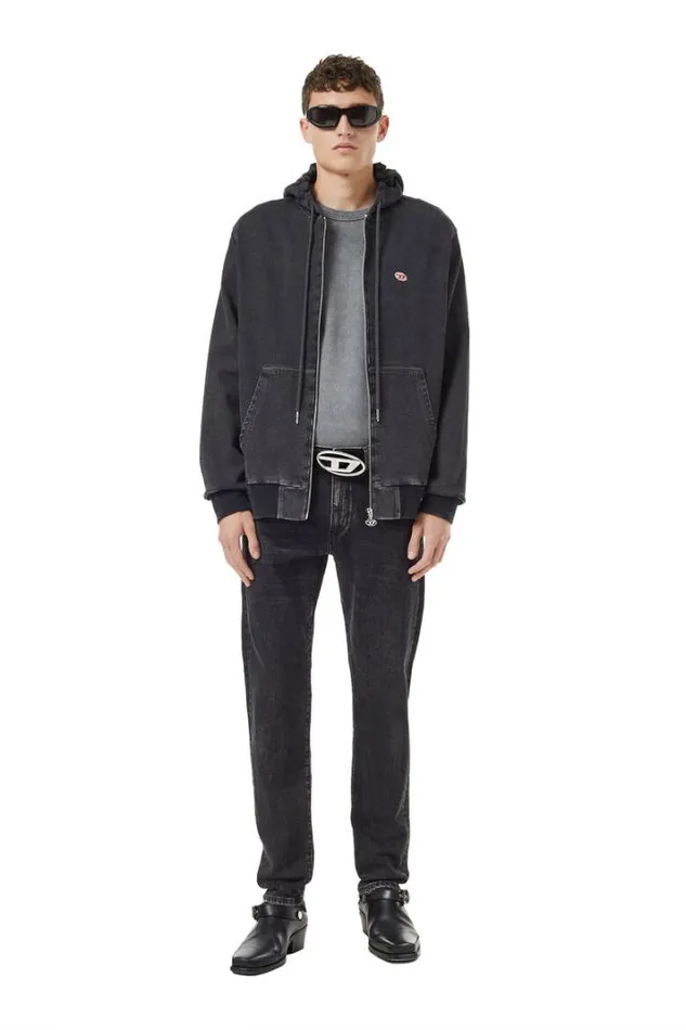 Men Slim Jeans 2019 DStrukt 09b83 Blackdark Grey Diesel Slim
