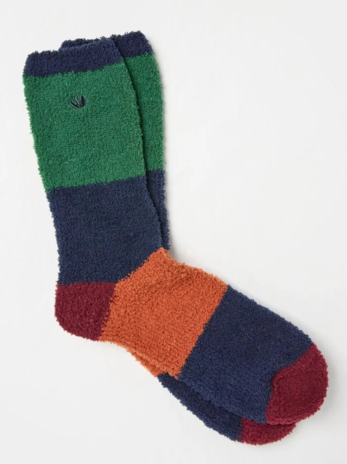 Men Socks Fat Face Green Striped Idaho Socks
