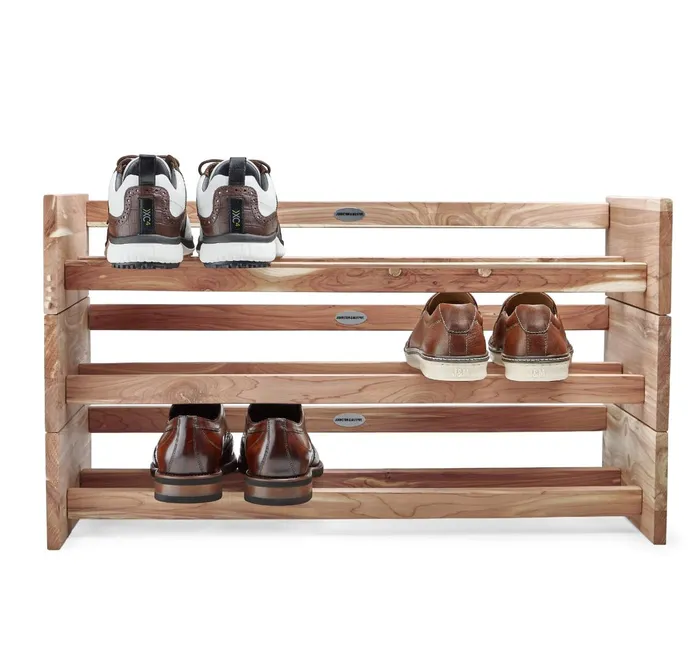 Men Stacking Shoe Rack Cedar JohnstonandMurphy Shoe Care and Accessories