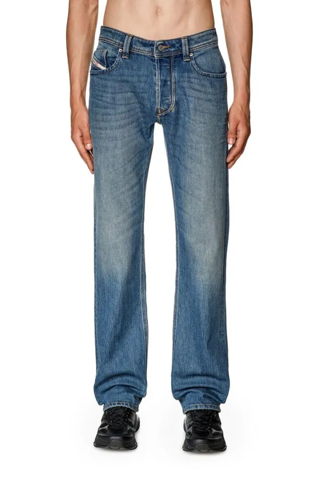Men Straight Jeans 1985 Larkee 09f88 Medium Blue Diesel Straight Men Straight Jeans 1985 Larkee 09f88 Medium Blue Diesel Straight