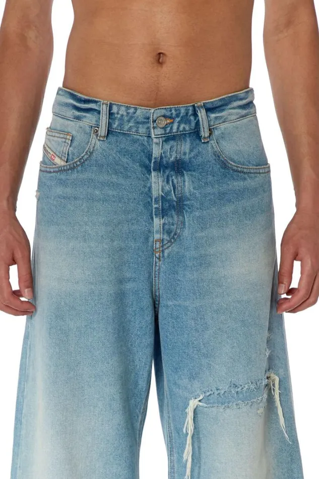 Men Straight Jeans DRise 09e25 Light Blue Diesel Straight Men Straight Jeans DRise 09e25 Light Blue Diesel Straight